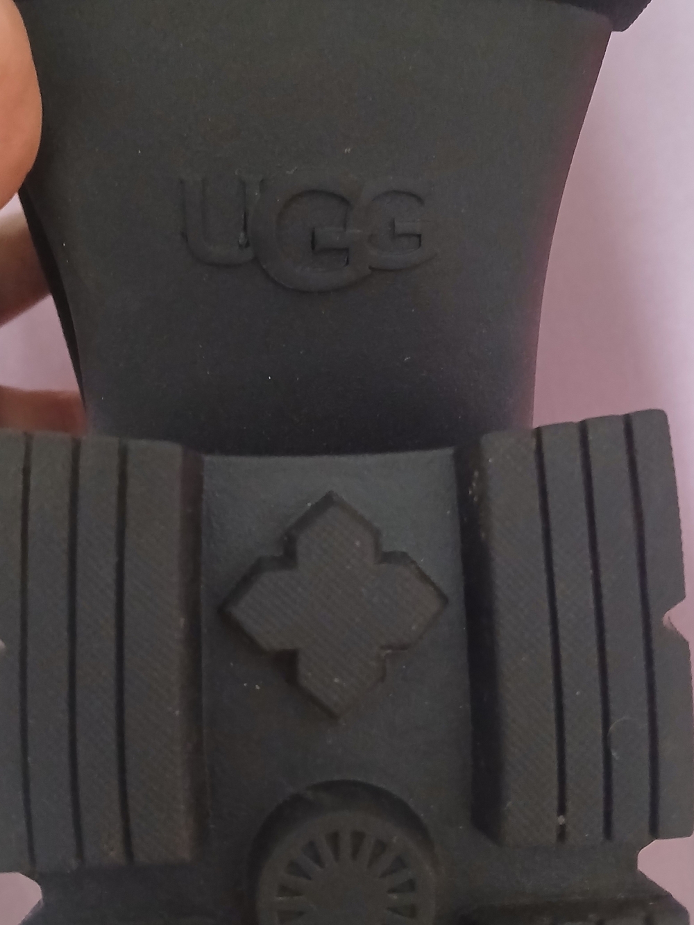 UGG Black Women's Chelsea Ankle Boots with Knit Panels - Picture 6 of 8